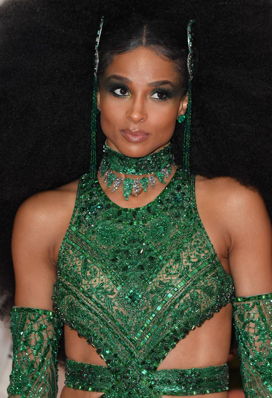 ciara green dress African Print Midi Dress – Green Ankara Dress main image 1