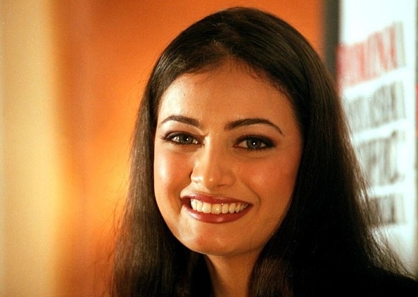 Miss Asia Pacific Diya Mirza smiles during a press conference