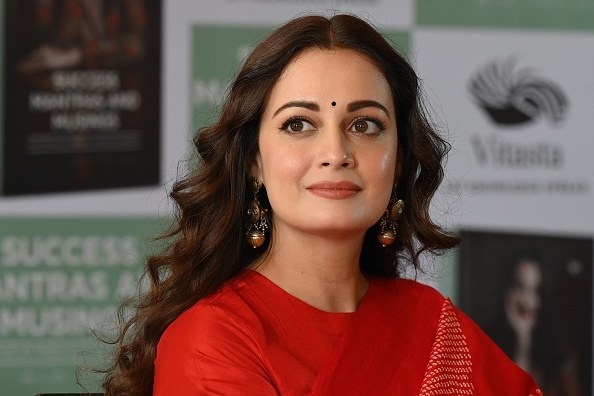 Bollywood actress and social worker Dia Mirza attends a book launch event in Mumbai