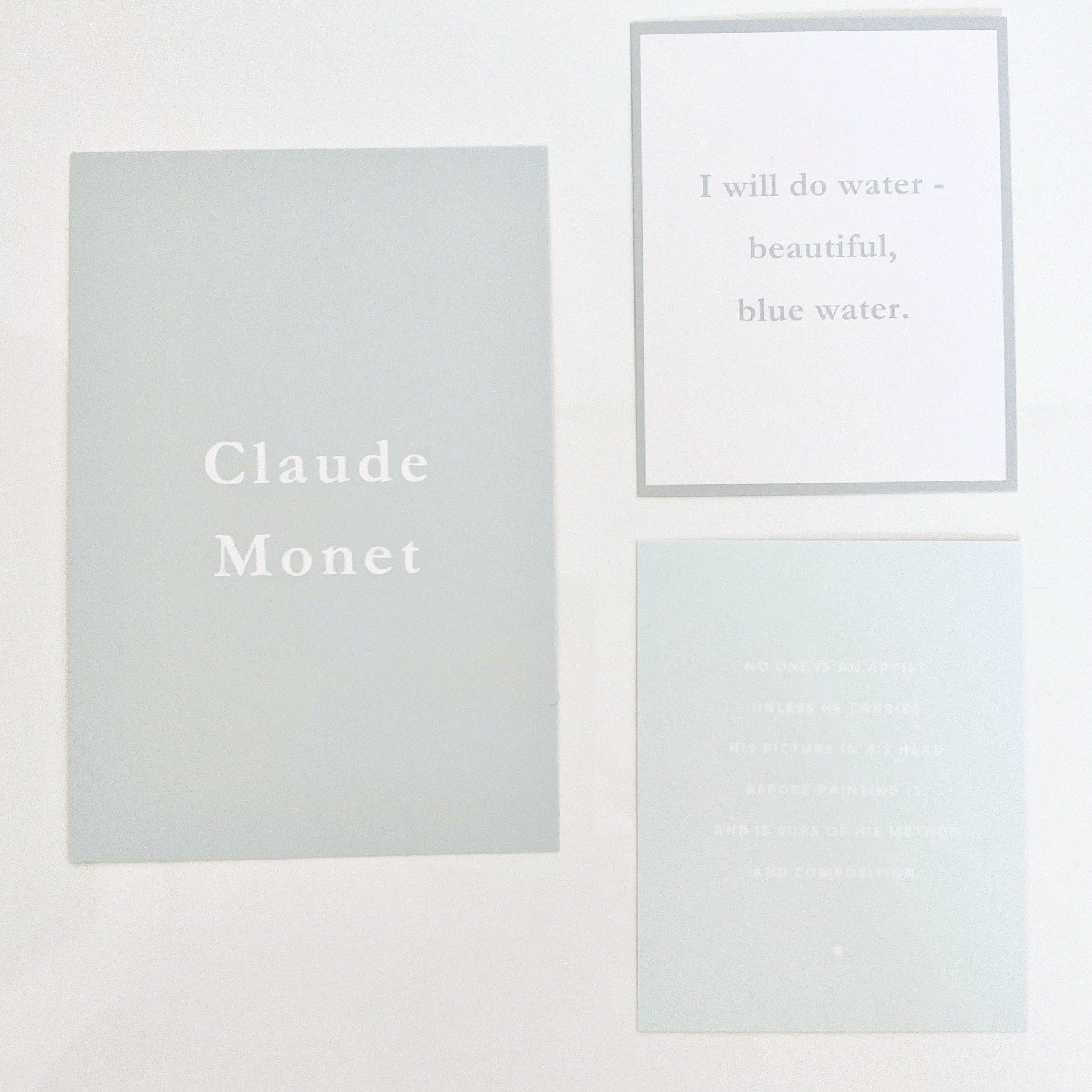 DAISO（ダイソー）のおすすめインテリア「シール付インテリアカードセット（モネ、10枚）」