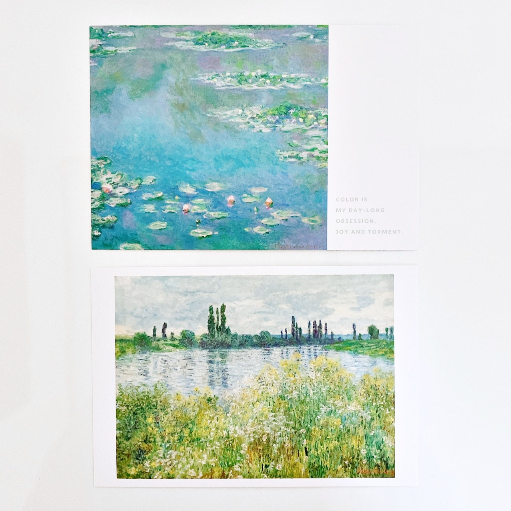 DAISO（ダイソー）のおすすめインテリア「シール付インテリアカードセット（モネ、10枚）」