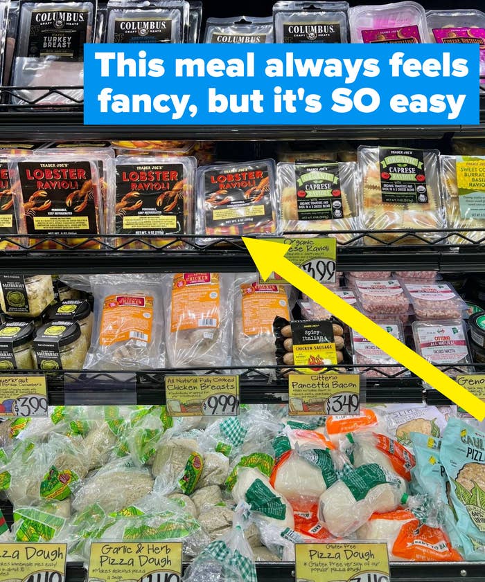 A refrigerated aisle at Trader Joe's