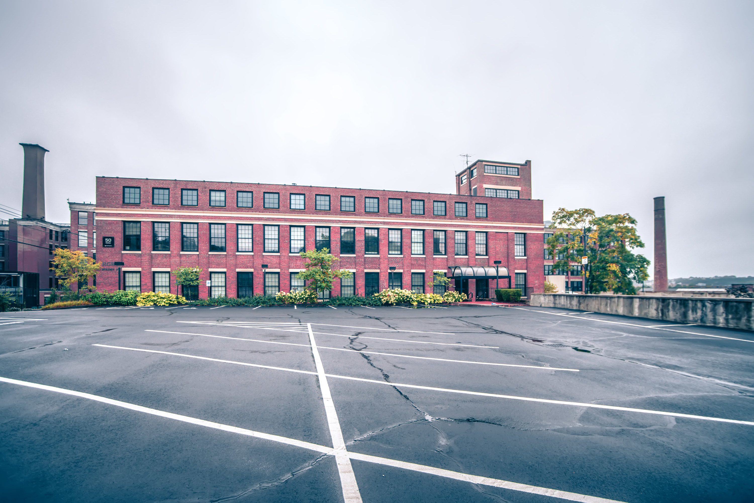 Exterior of a historic foundry buildings