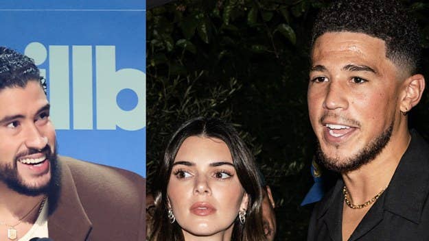 Bad Bunny seemingly took a swipe at NBA star Devin Booker, who used to date Kendall Jenner, on Eladio Carrión's newly released track "Coco Chanel."