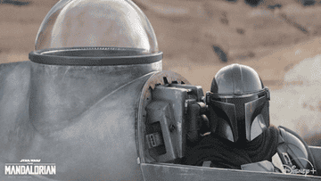 Grogu and Mando in &quot;The Mandalorian&quot;