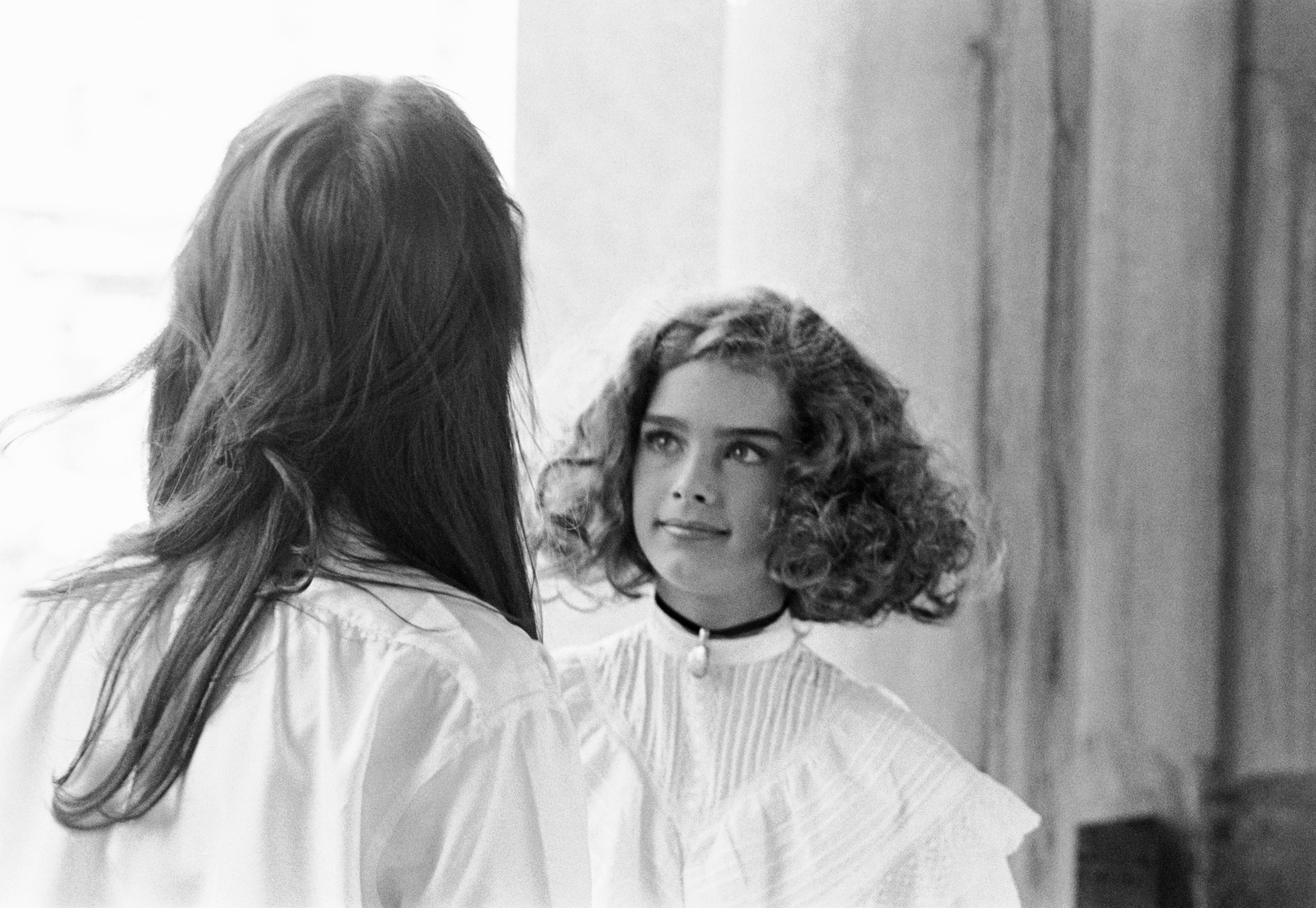 Actress Brooke Shields on-set as Violet, a child prostitute, filming &quot;Pretty Baby&quot; in New Orleans, LA during Weekend&#x27;s segment &quot;Everybody Loves A Baby That&#x27;s Why I&#x27;m In Love With You&quot;