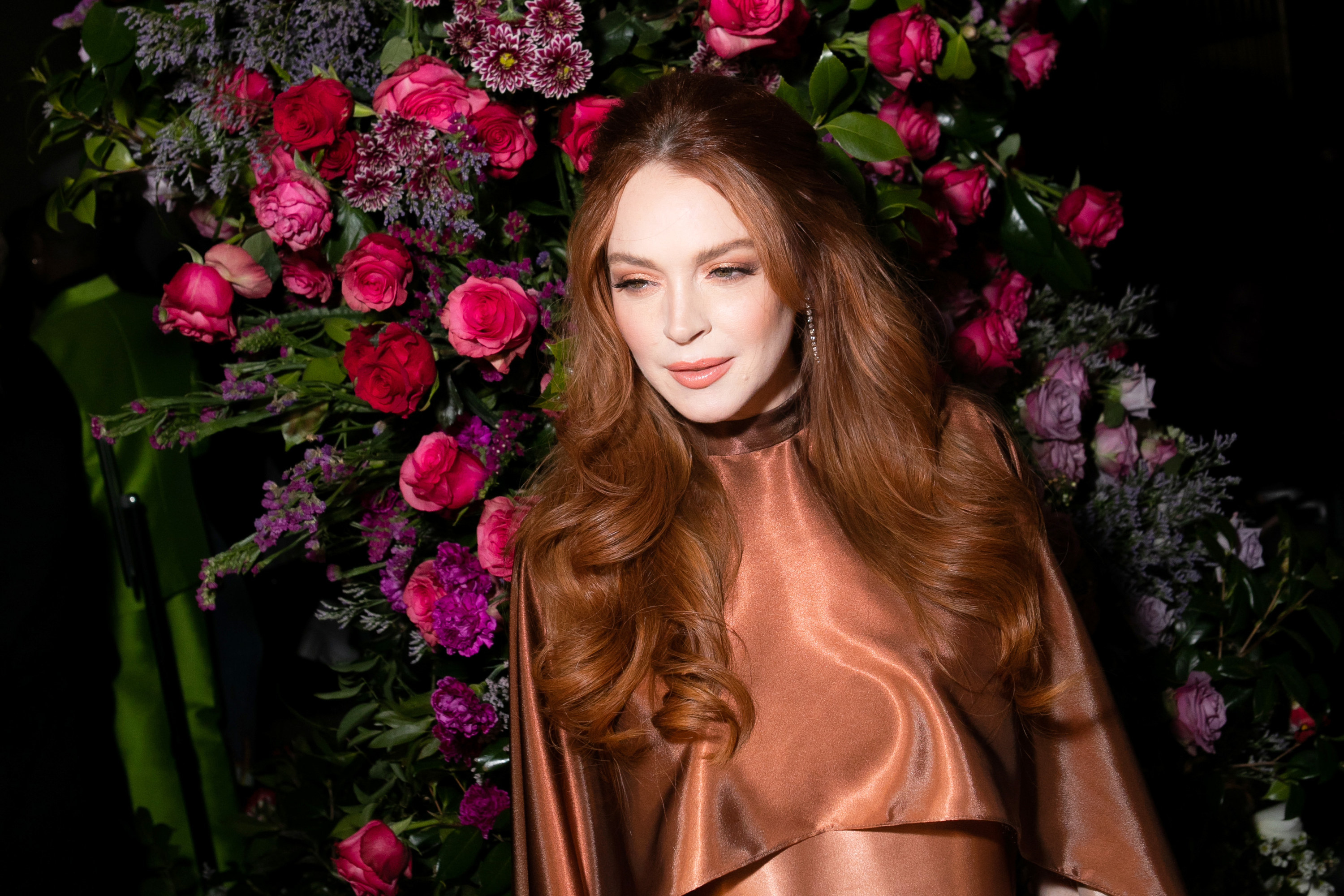 Lindsay Lohan attends red carpet event