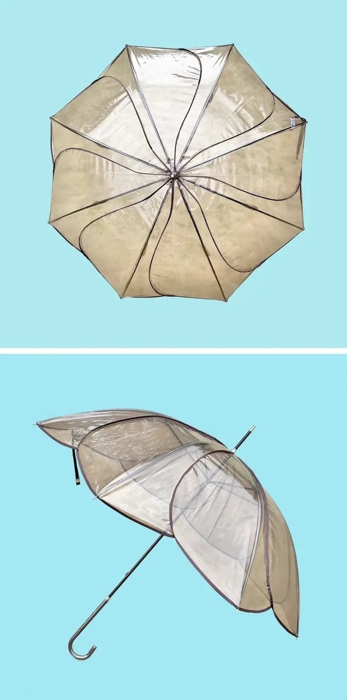 GLOBAL WORK(グレーバルワーク)のオススメのレイングッズ「フラワーパイピングビニ傘」