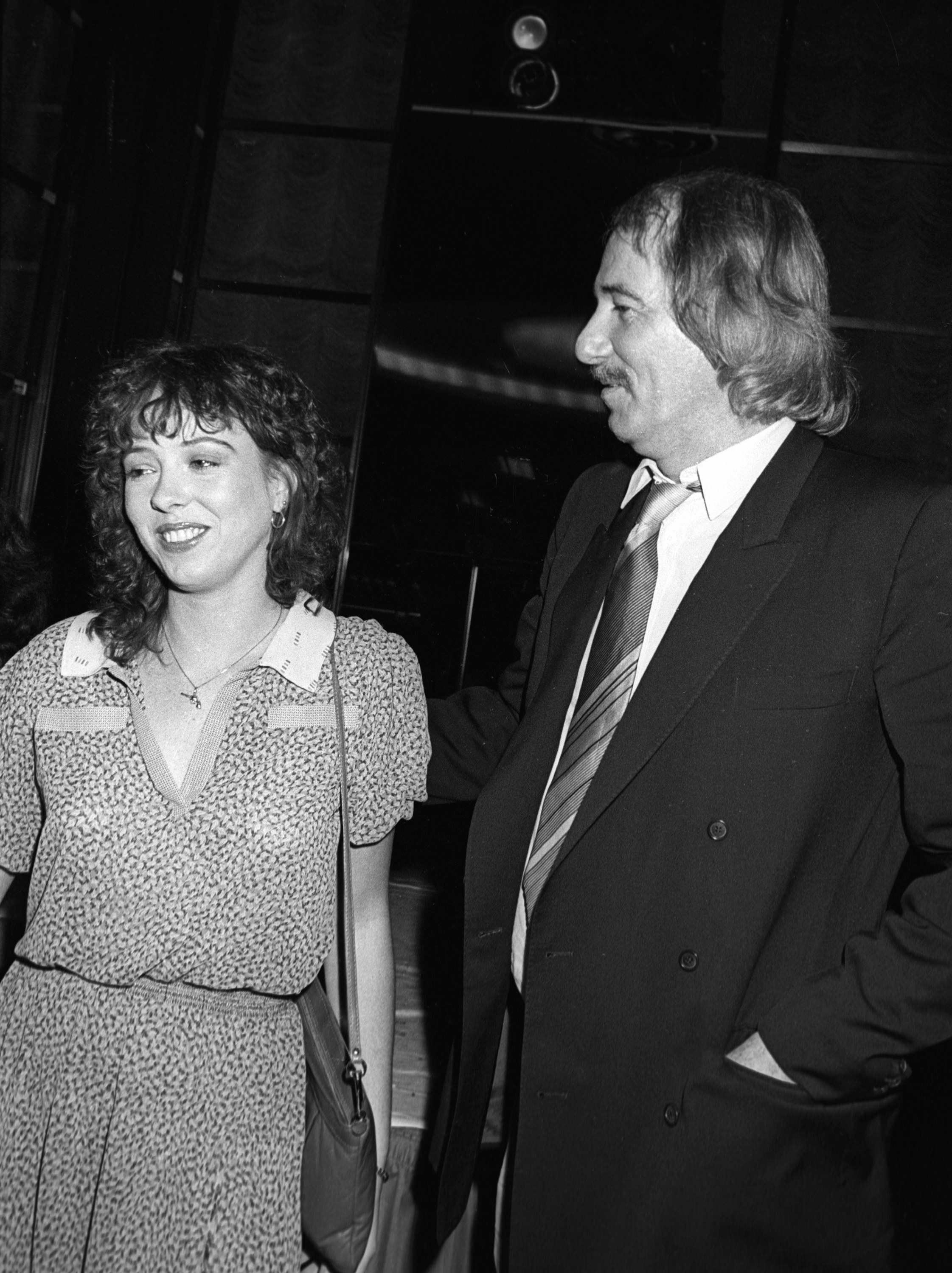 Actress Mackenzie Phillips and musician John Phillips attend Electra Asylum Party for Richard Perry on November 2, 1981
