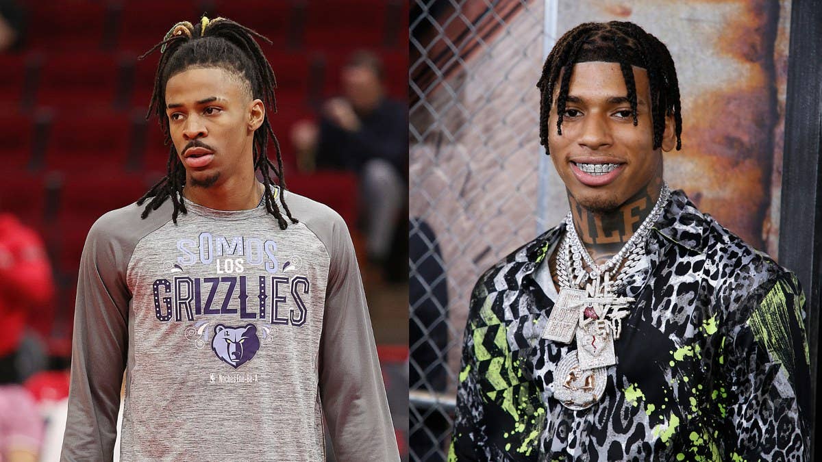 NLE Choppa and Ja Morant's Powerade march madness advertisement reportedly got scraped due to Morant's nightclub gun incident. Choppa is disappointed.