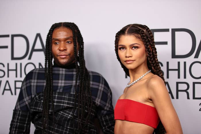 Closeup of Law Roach and Zendaya