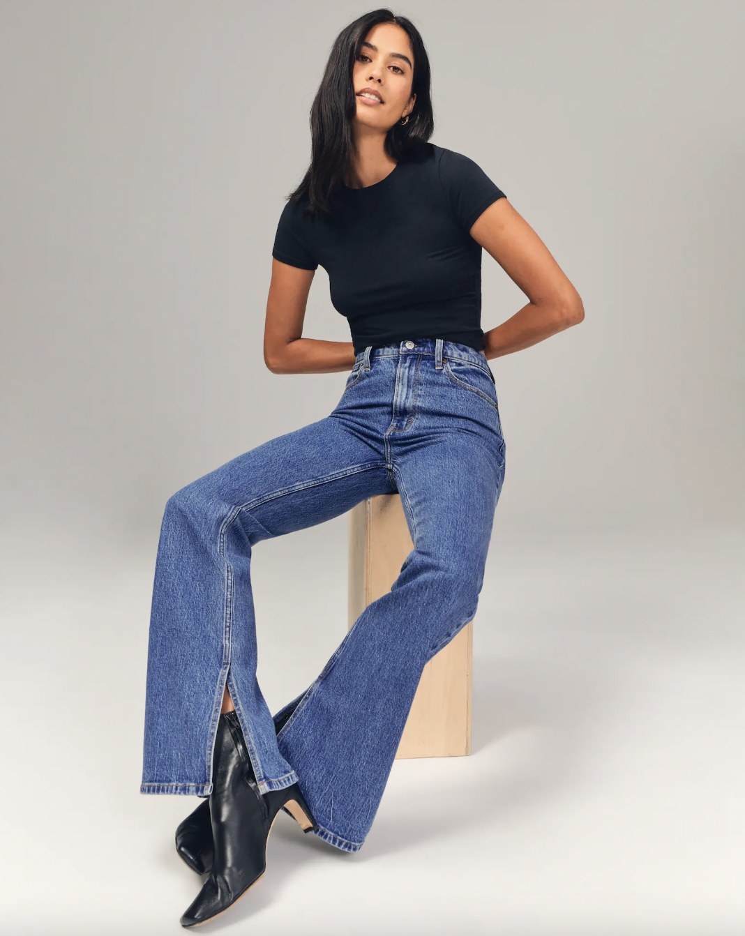 model wearing the jeans
