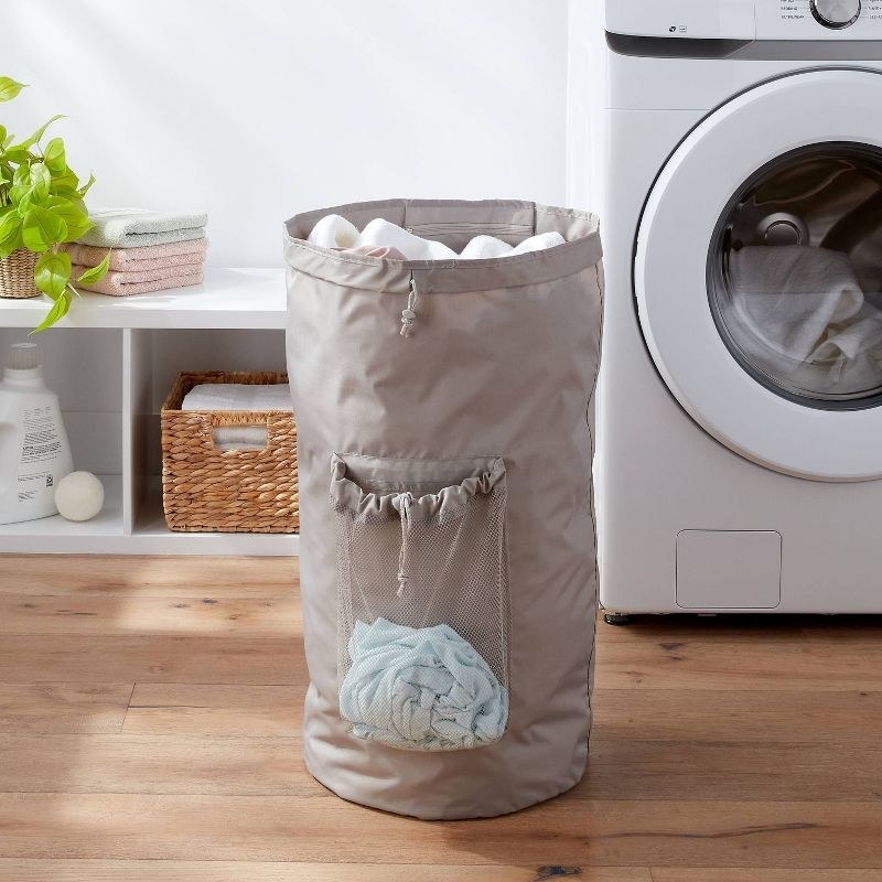 laundry bag in room