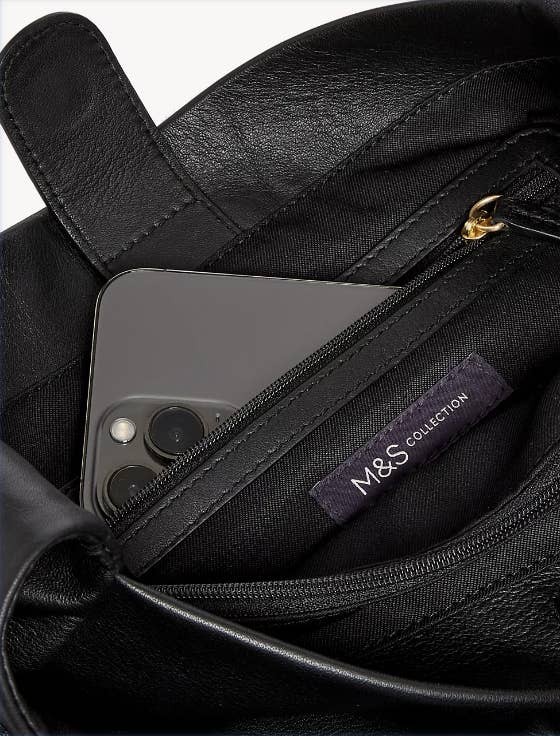 M&s ladies 2025 leather handbags