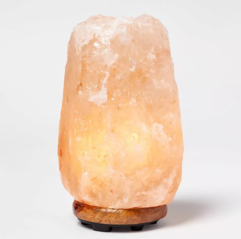 Switched on salt lamp