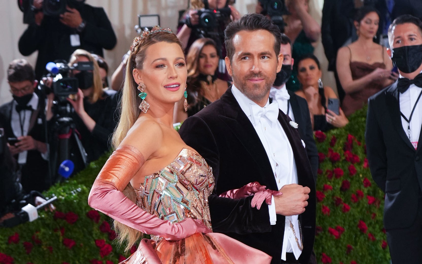 Blake Lively and Ryan Reynolds attend The Met Gala