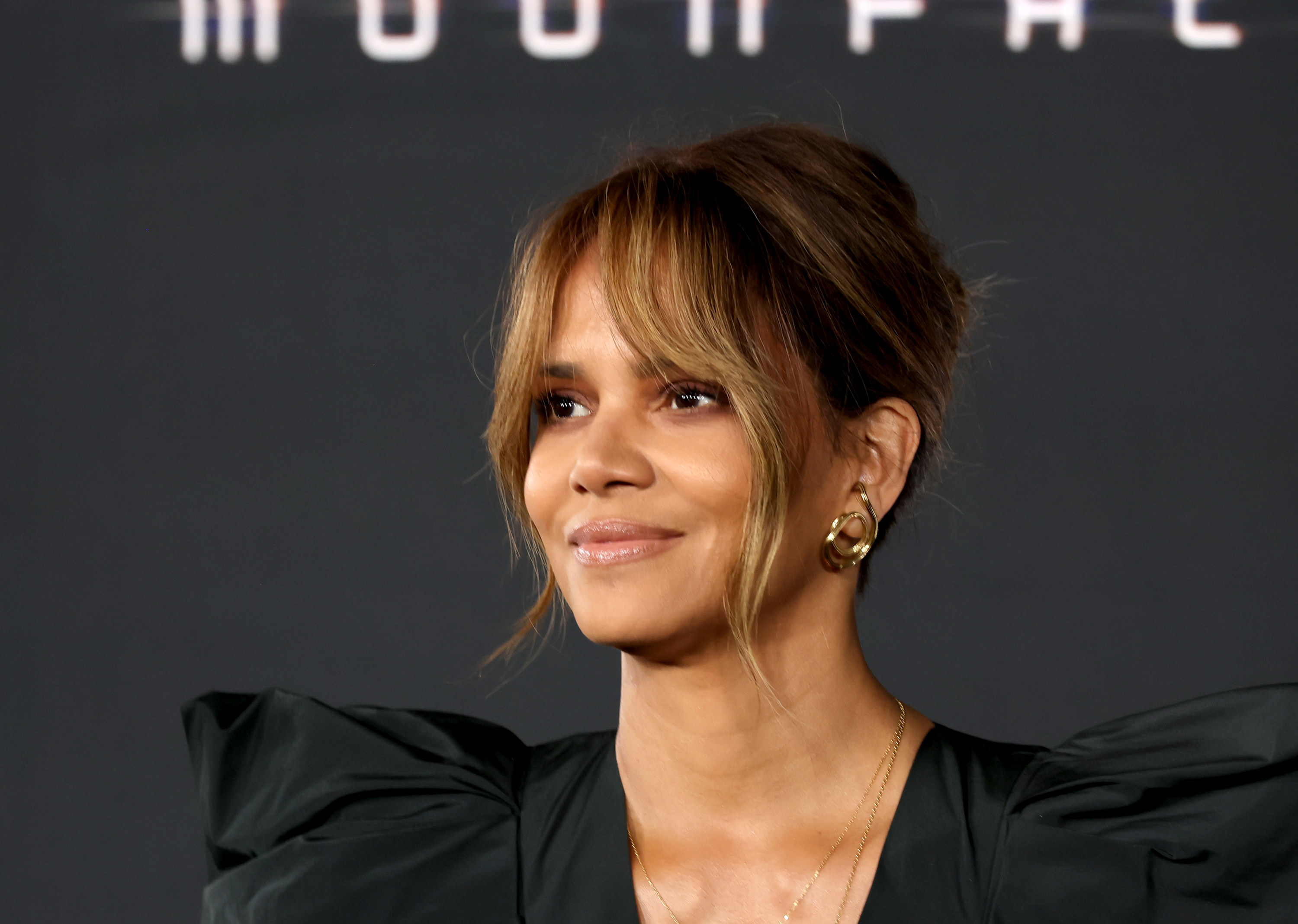 Halle Berry at a movie premiere