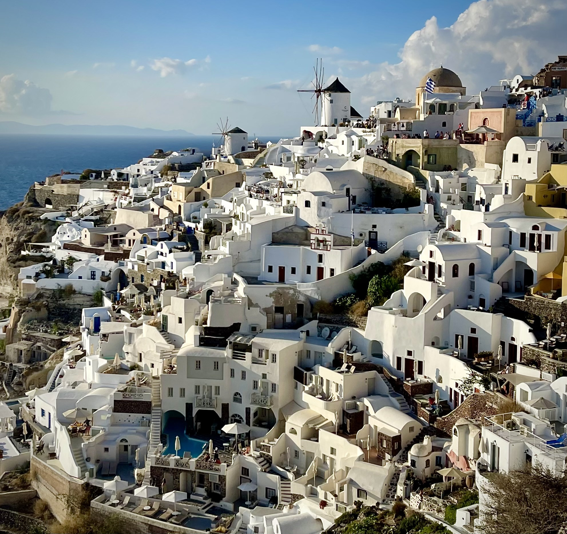 A view of Santorini.