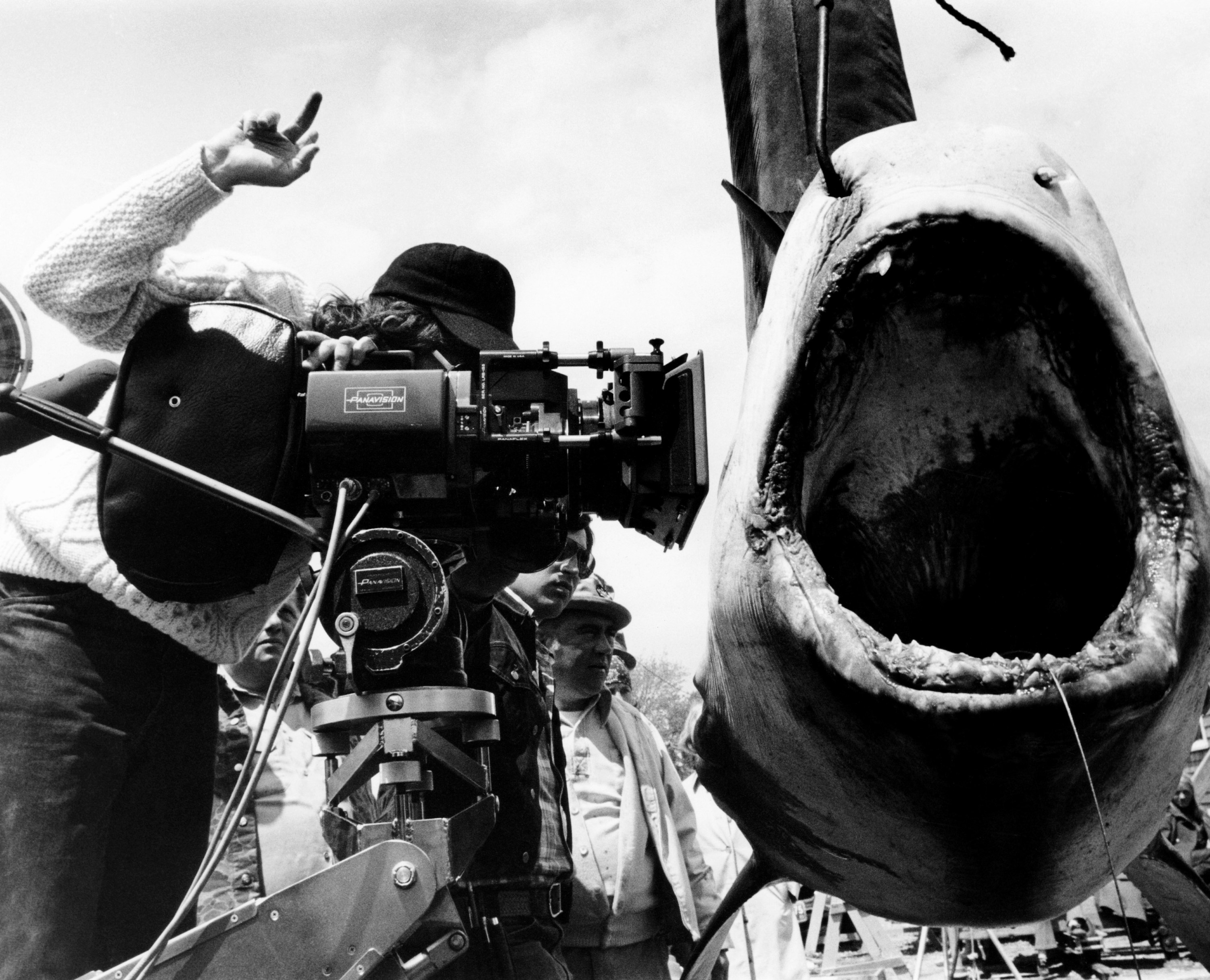 Spielberg directing &quot;Jaws&quot;