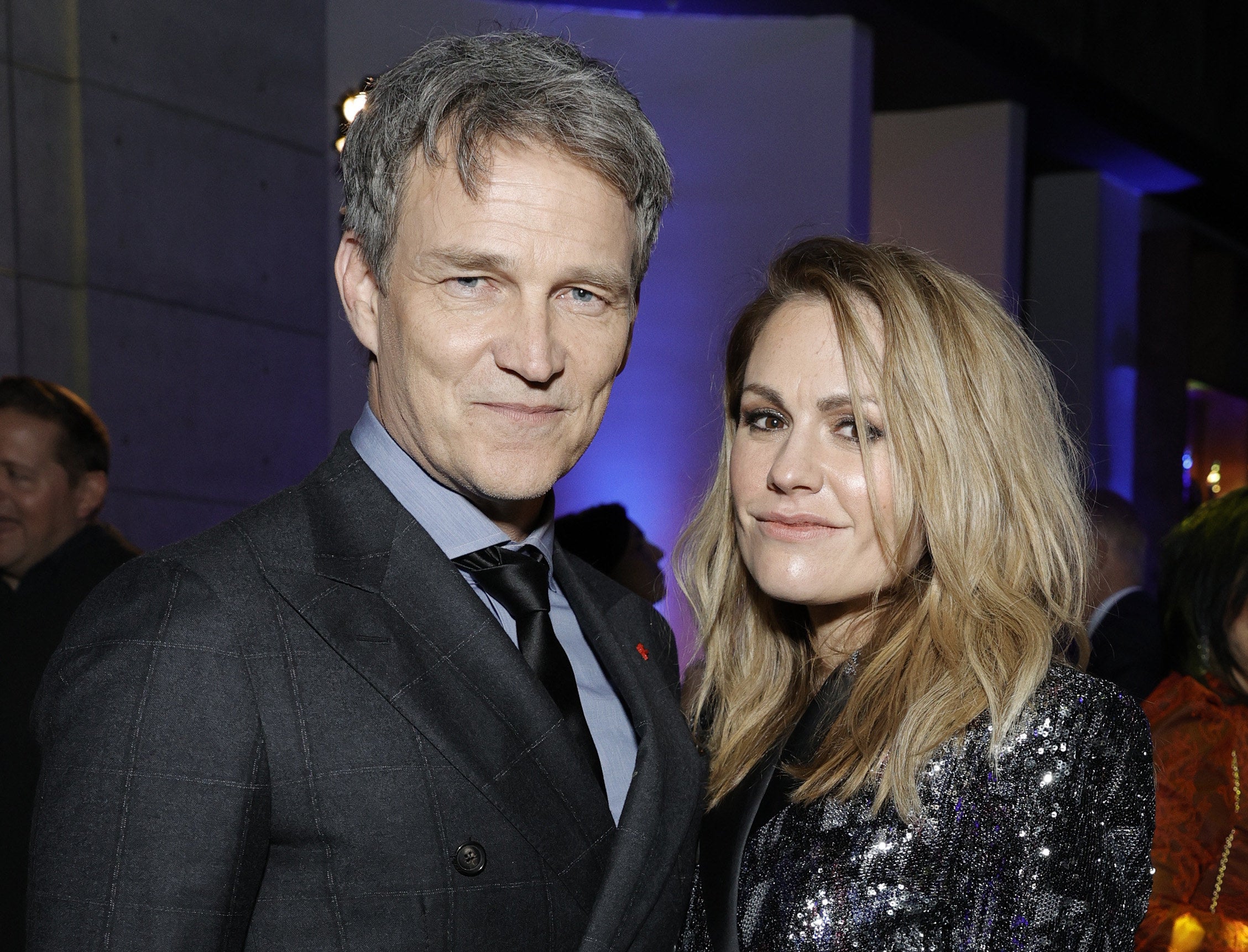 Stephen Moyer and Anna Paquin attend the after-party