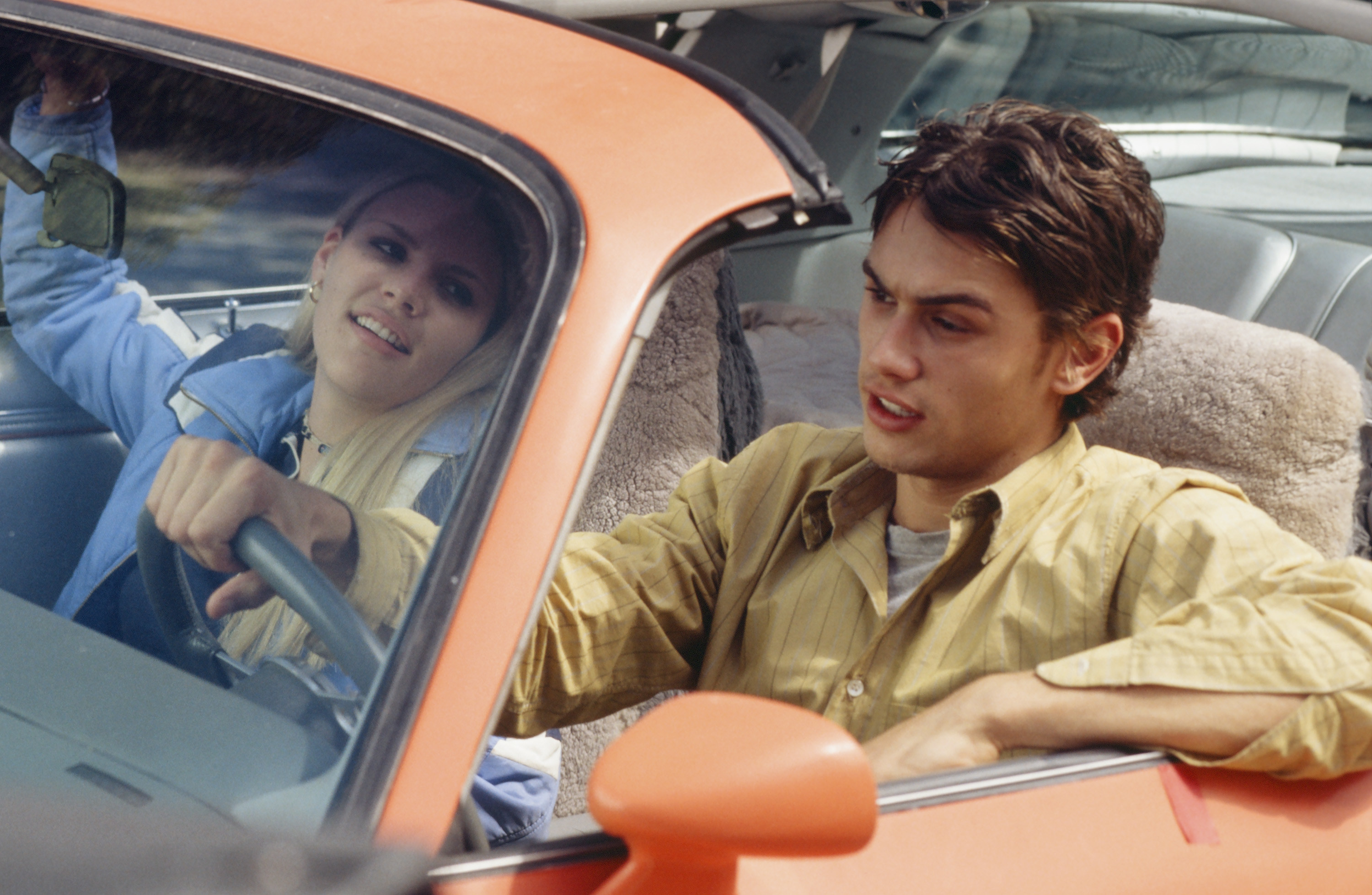 Budy Philipps as Kim Kelly and James Franco as Daniel Desario in &quot;Freaks and Geeks&quot;