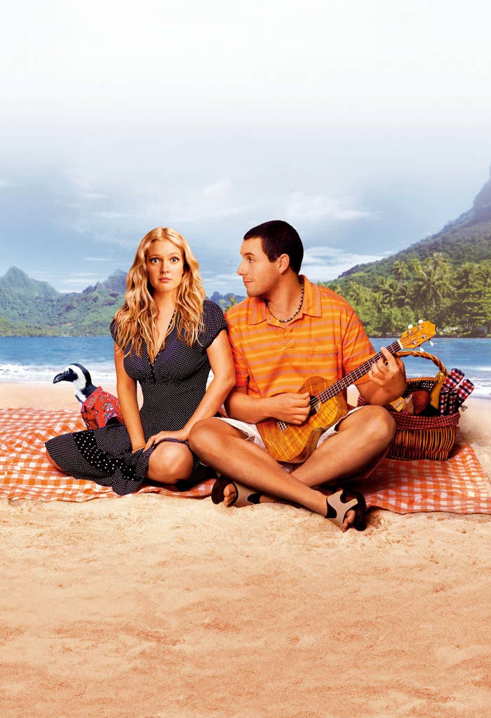 Drew Barrymore and Adam Sandler in &quot;50 First Dates&quot;