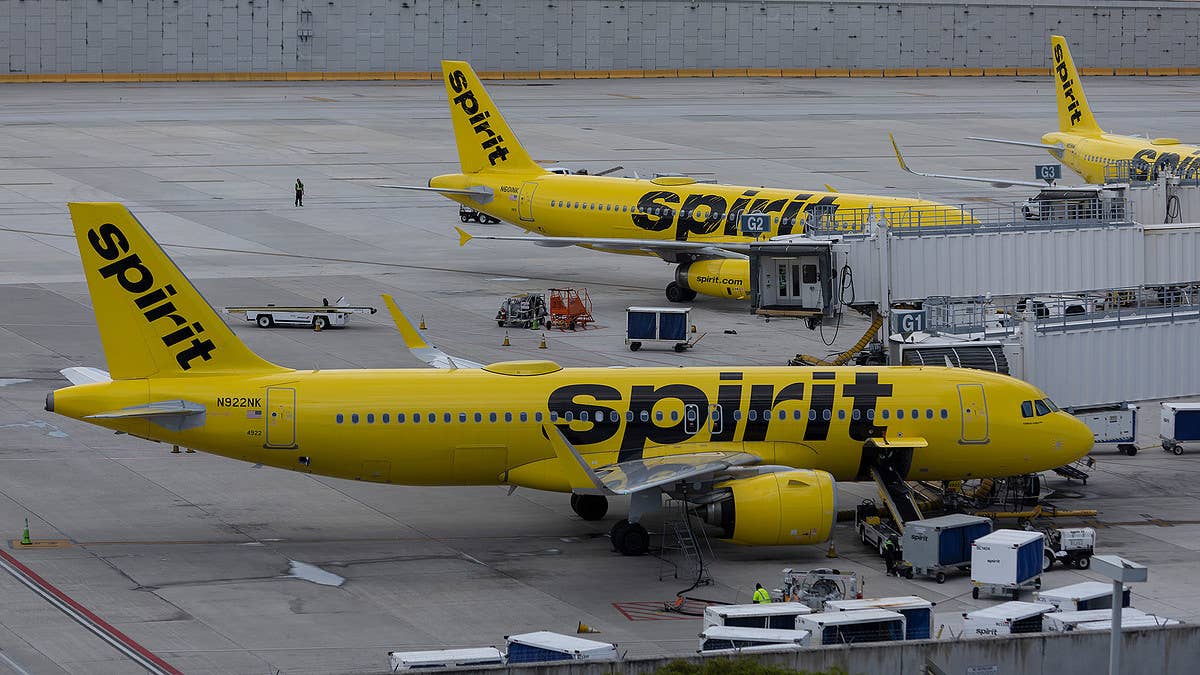 Ten people have been hospitalized after a Spirit Airlines flight was forced to make an emergency landing in Jacksonville, Florida due to a fire in the cabin.