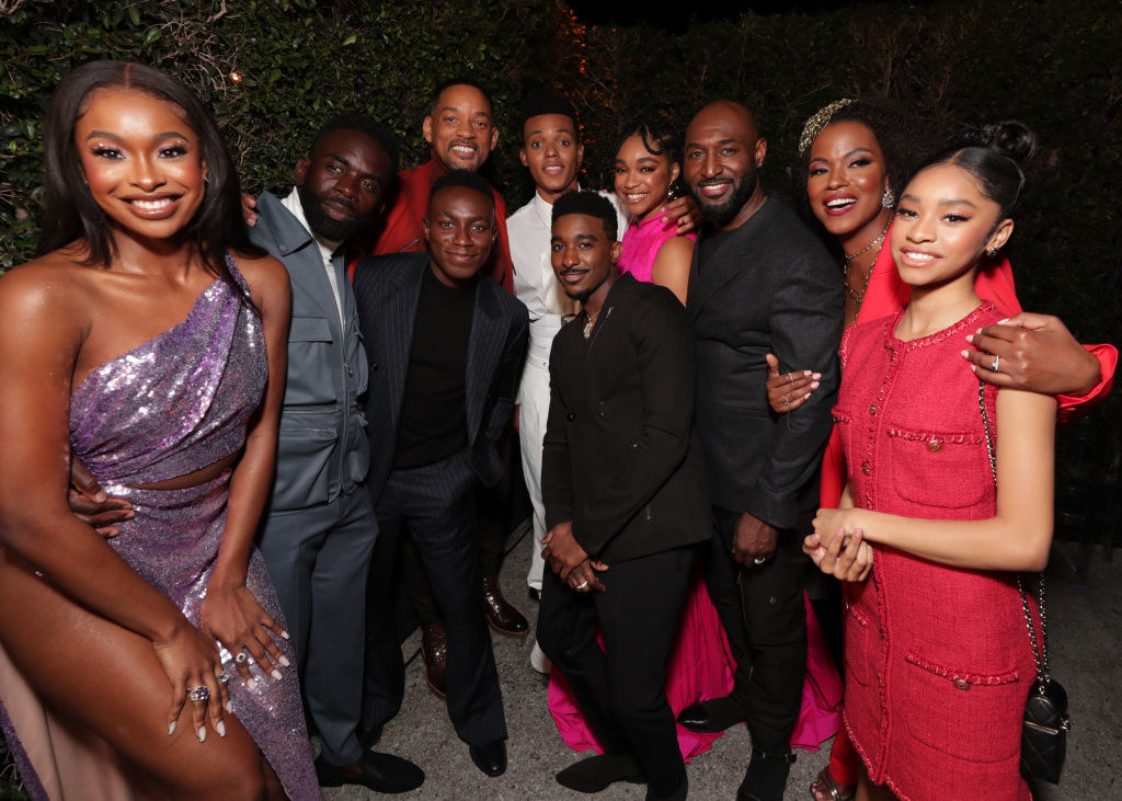 &quot;Premiere Event&quot; -- Pictured: (l-r) Coco Jones, Jimmy Akingbola, Will Smith, Executive Producer; Olly Sholotan, Jabari Banks, Jordan L. Jones, Simone Joy Jones, Adrian Homes, Cassandra Freeman, Akira Jolie Akbar