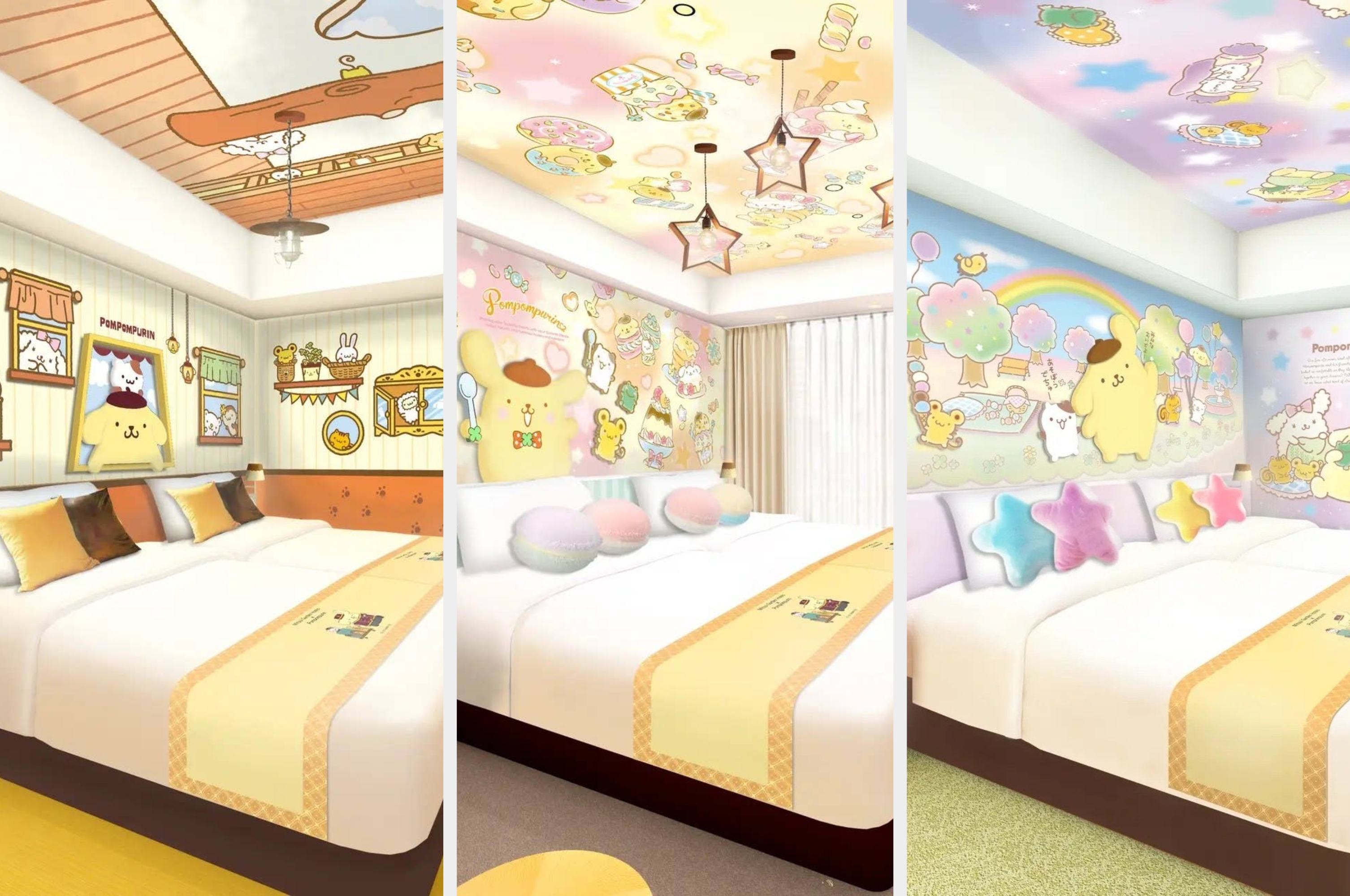 これは夢の空間…♡「ポムポムプリン」の限定コラボルームが三井