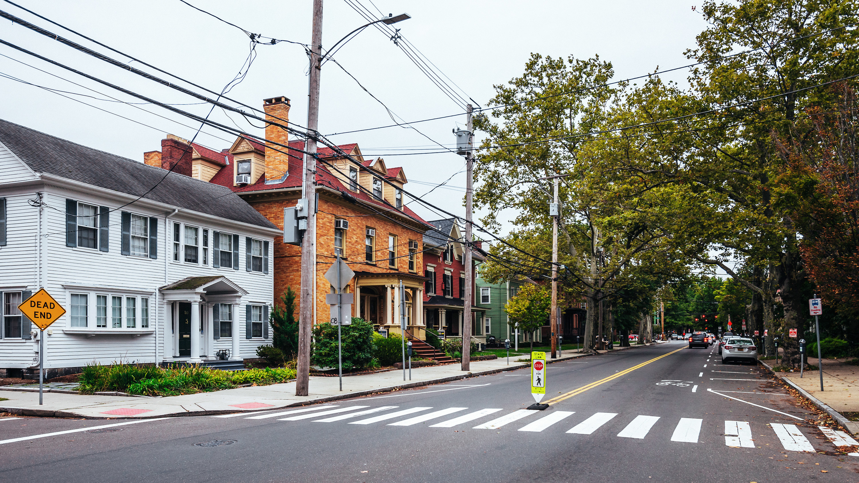 American homes in New Haven, Connecticut, USA