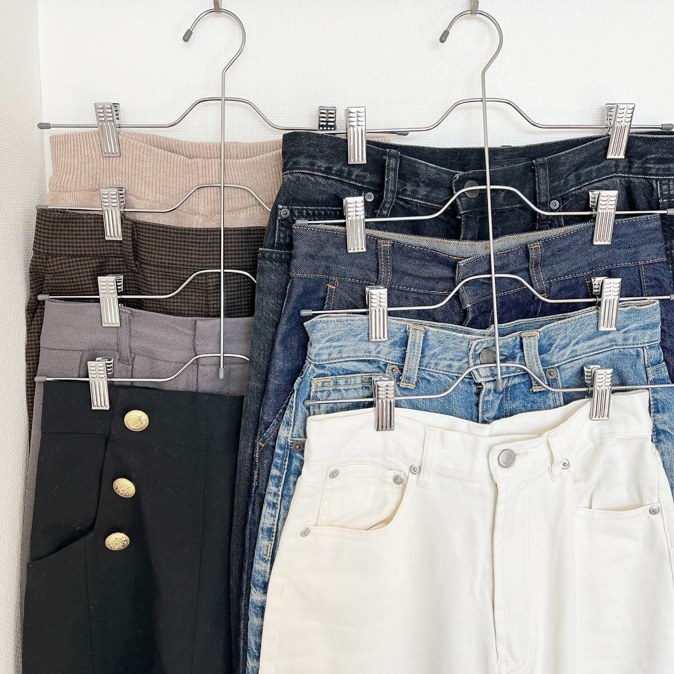 IKEA(イケア)のオススメの収納「VAJSING ヴァイスィング ズボン&スカートハンガー 4連」