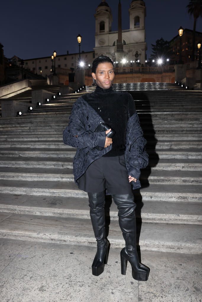 Law Roach attends the Valentino haute couture fall/winter 22/23 fashion show on July 08, 2022 in Rome, Italy