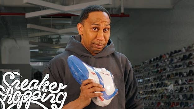 Stephen A. Smith goes Sneaker Shopping at Stadium Goods in NYC with Complex’s Joe La Puma and talks about why he likes Air Jordan 3s over Air Jordan 1s, Allen I
