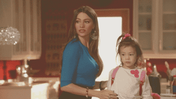 Sophia Vergara and Lily from &quot;Modern Family.&quot;