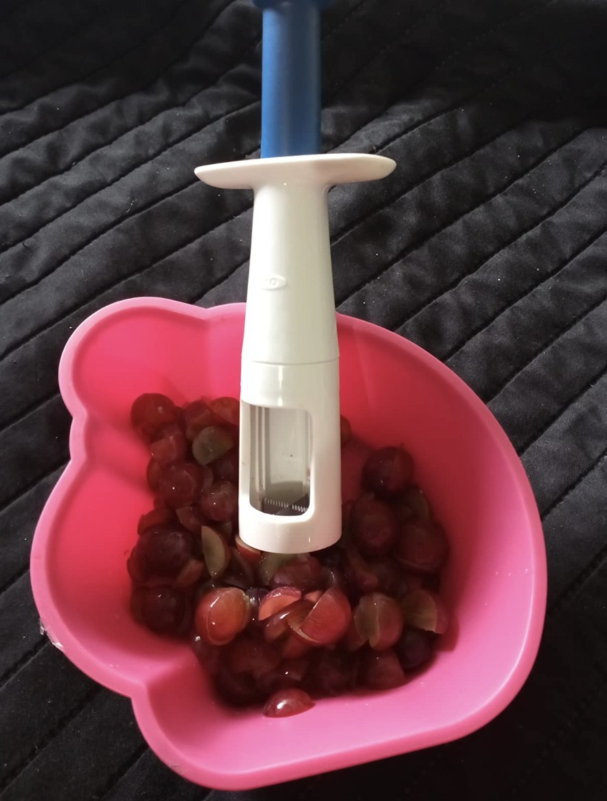 The product in a bowl of grapes