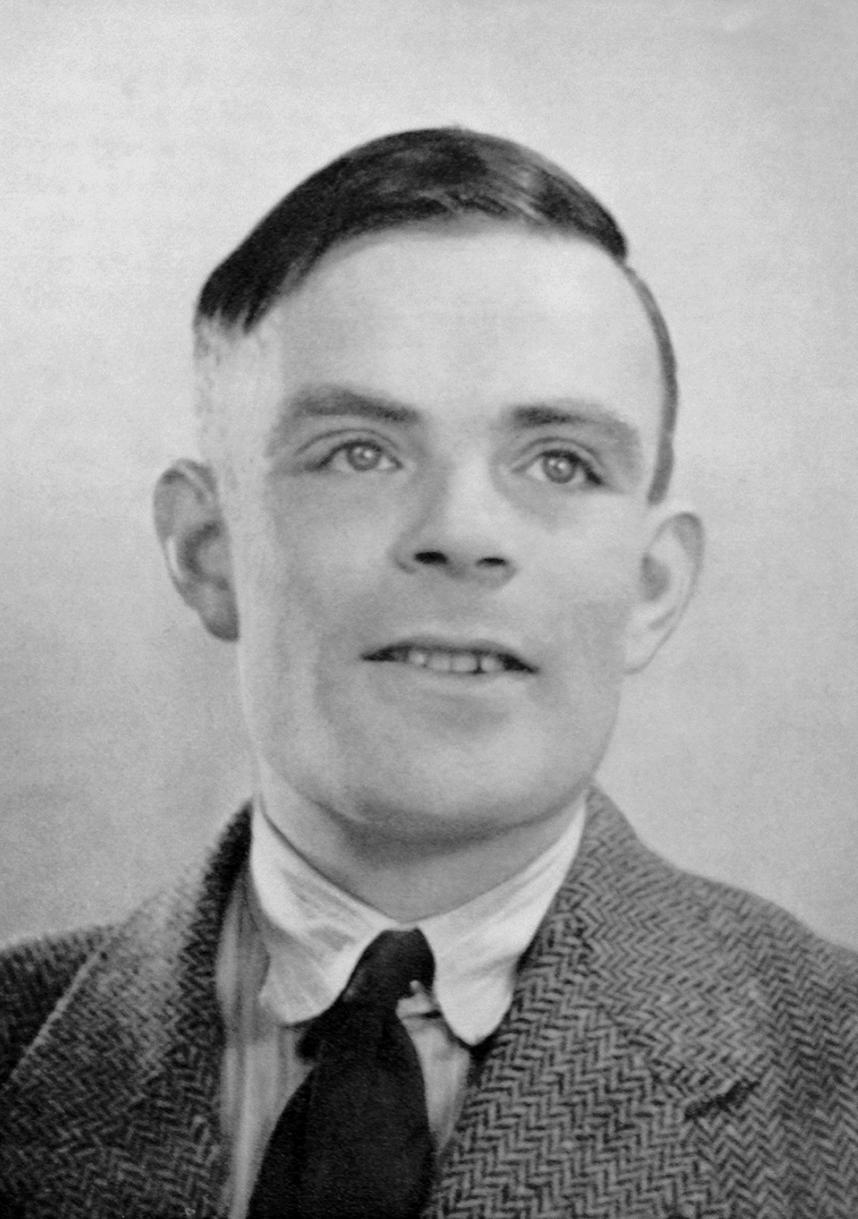 Closeup of Alan Turing