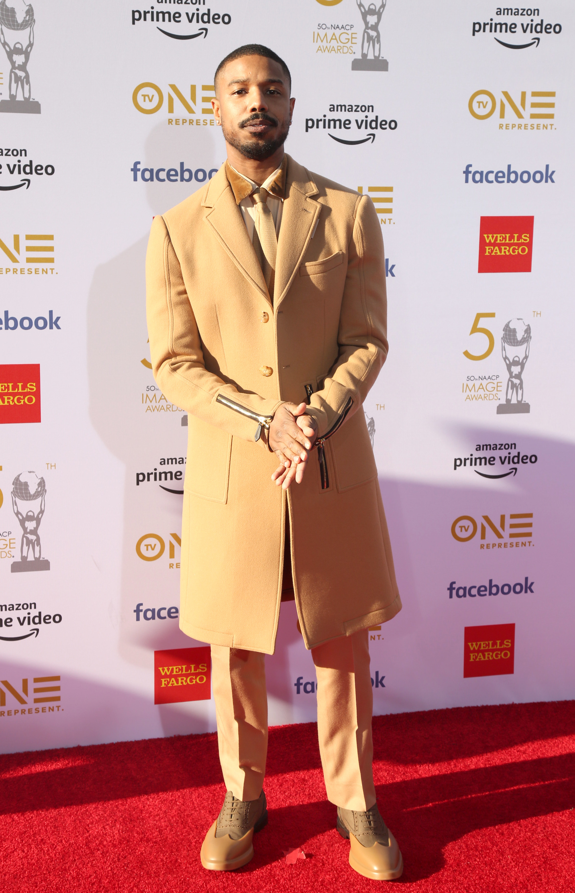 Michael B. Jordan at the 50th NAACP Image Awards