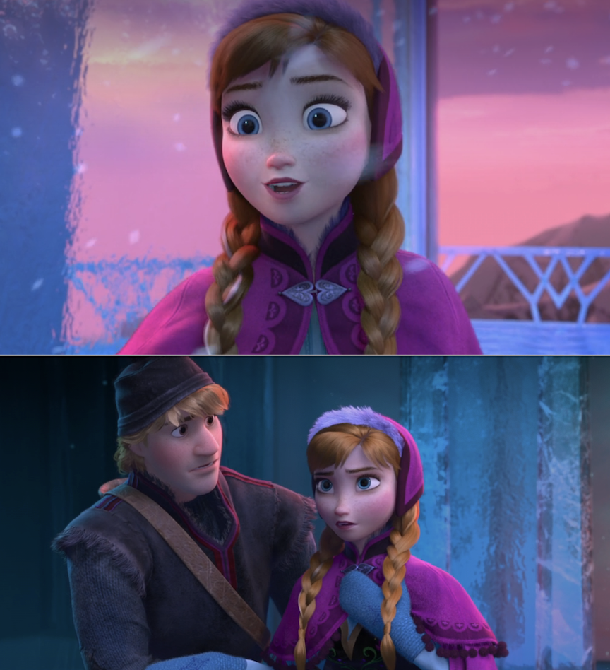 Anna in "Frozen"