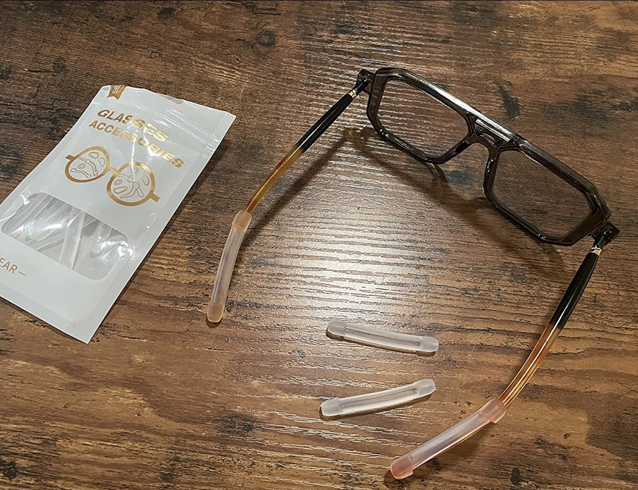 The product on glasses