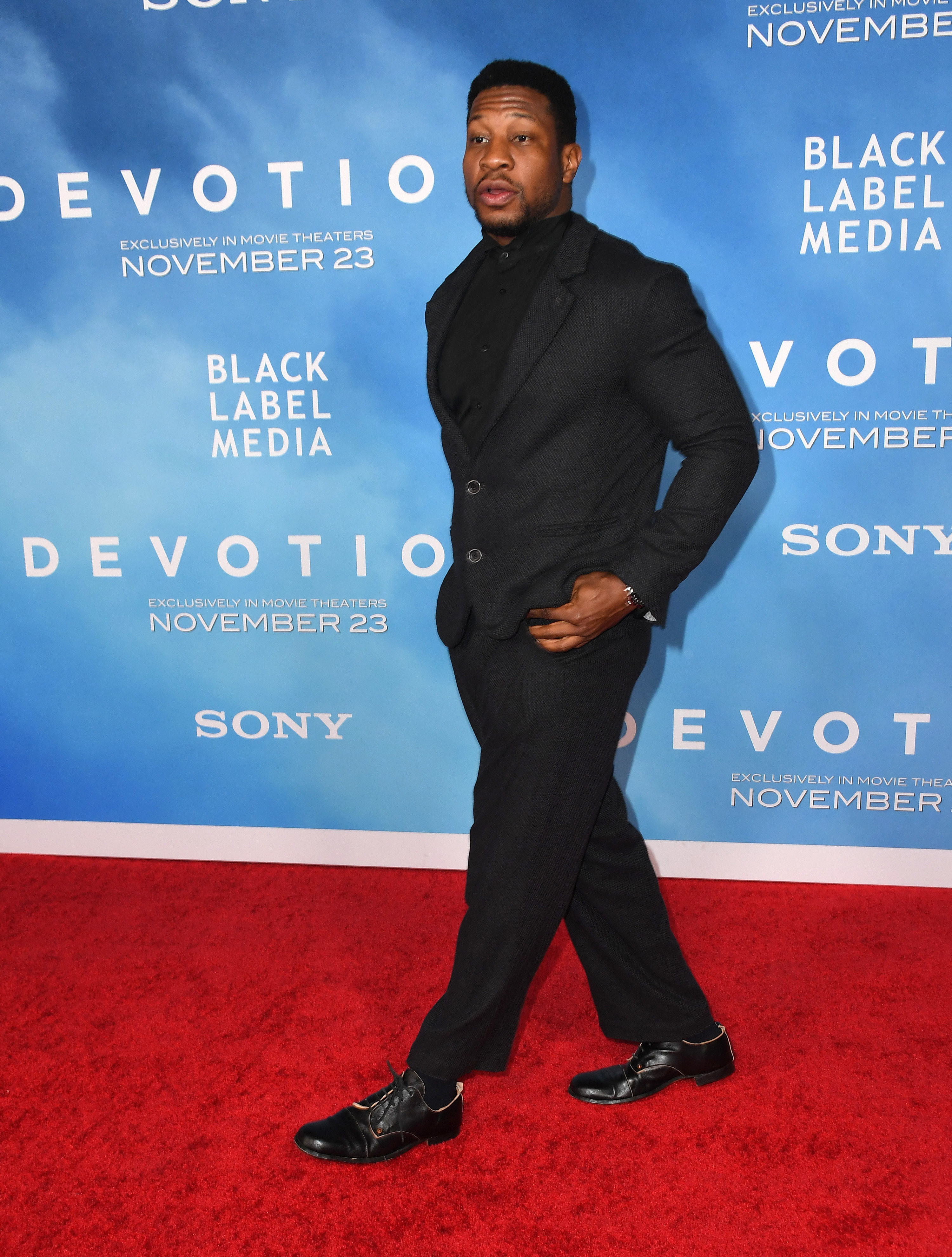 Jonathan Majors at the premiere of Devotion