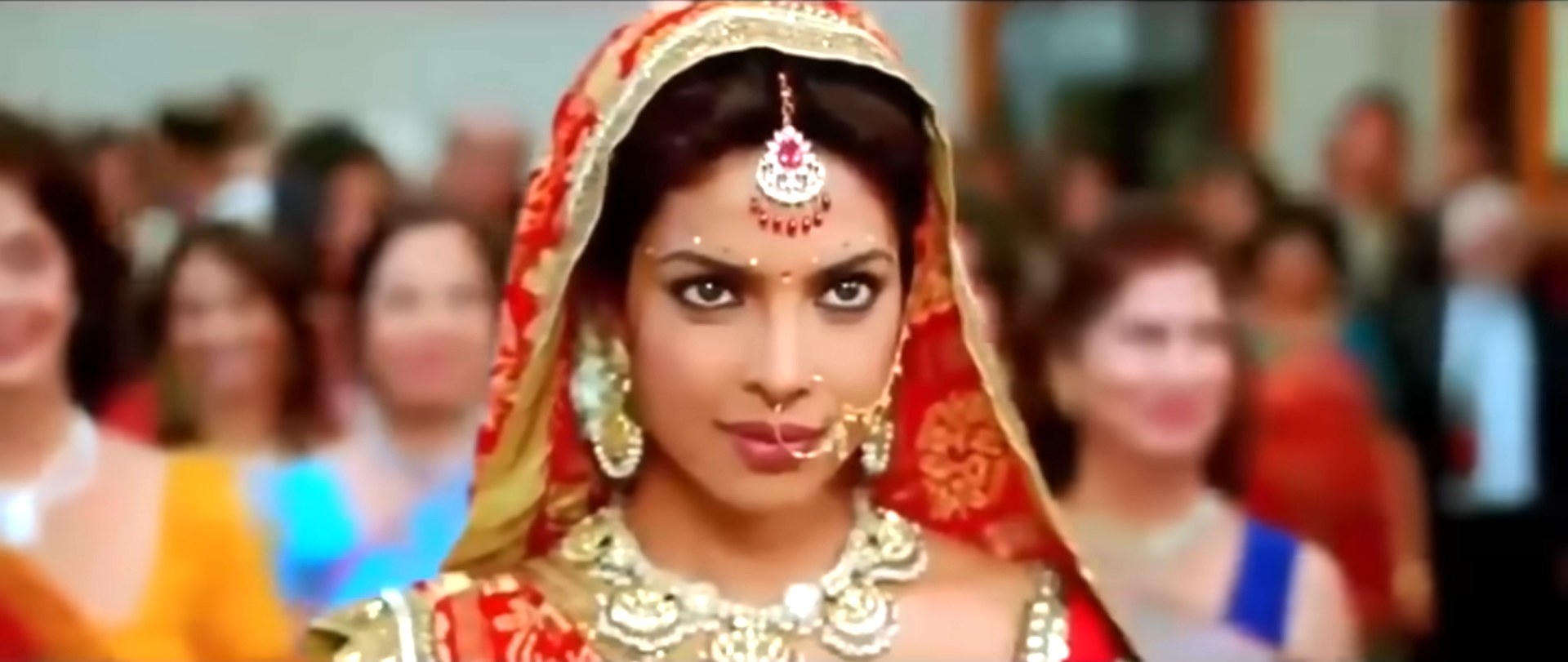 Priyanka Chopra wearing a bridal ensemble