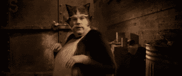 CGI cat that looks like James Corden likes himself