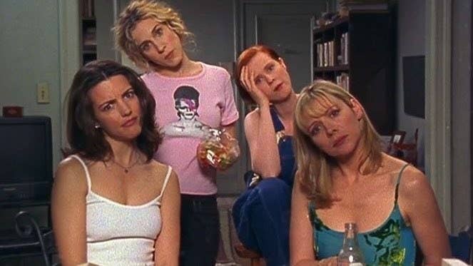 Carrie, Samantha, Charlotte, and Miranda from "Sex and the City"