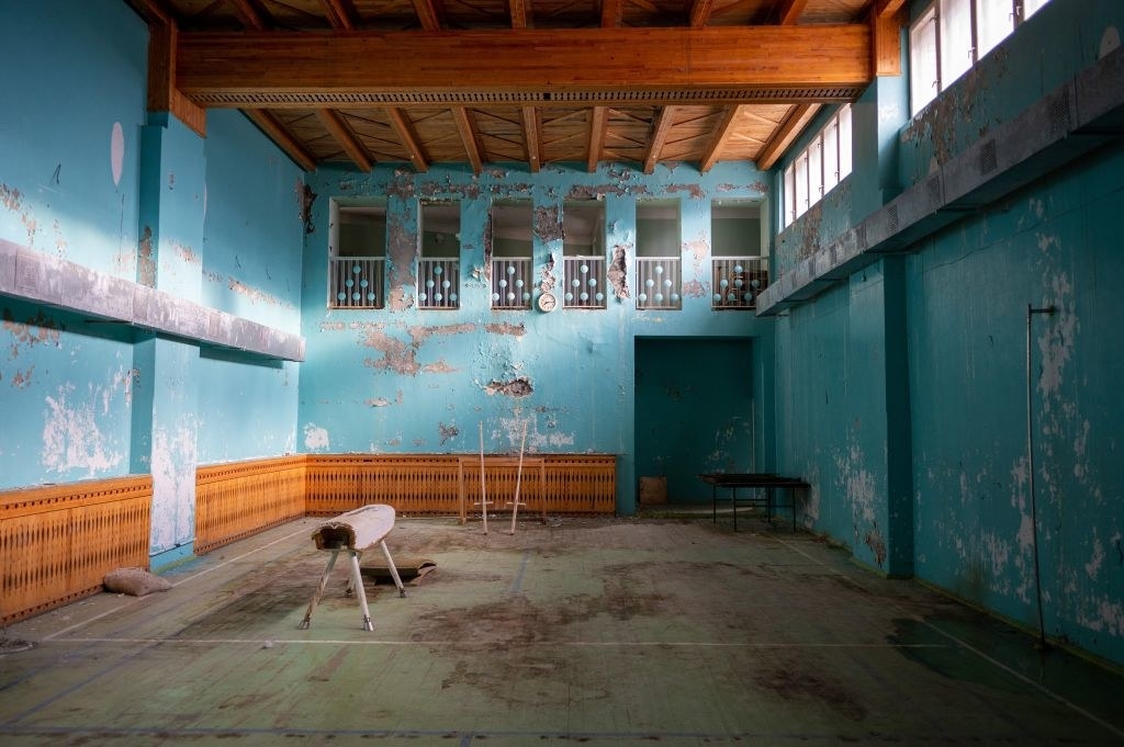 An abandoned gym