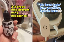 Anyone who started getting ~wine headaches~ after half a glass the minute they turned thirty will want to invest in these sulfate-removing wine drops, stat.
