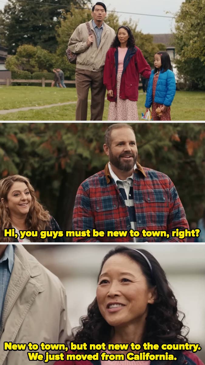 Trailer scene wherein Audrey's parents ask Lolo's parents if they're new to town