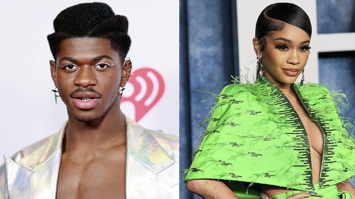 Lil Nas X responded to a clip of Saweetie telling E! News that he's her guy celebrity crush, which prompted him to make a joke about his sexuality.