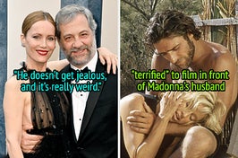 Coincidentally, Ben Falcone had to direct Melissa McCarthy in a steamy scene on their wedding anniversary. He was like, "Grab his butt! Happy anniversary!"