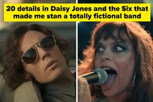 A split thumbnail, with two images - one showing Sam Claflin as Billy and one showing Riley Keough as Daisy