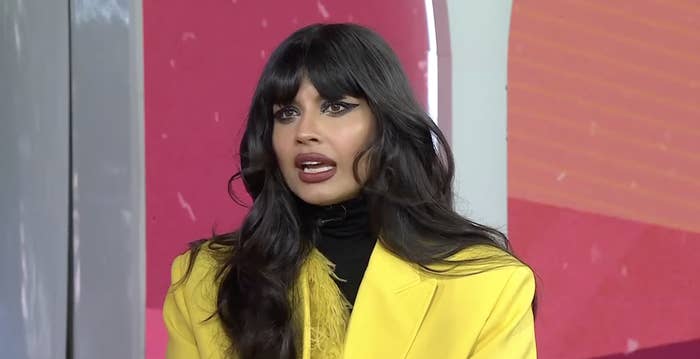 A closeup of Jameela on the Today show